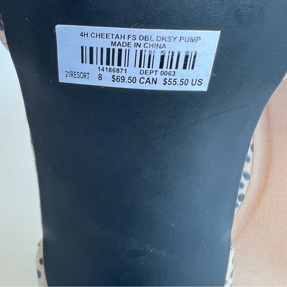 Torrid Cheetah Print Ankle Strap Pump Heals Size 8WW - Picture 12 of 12